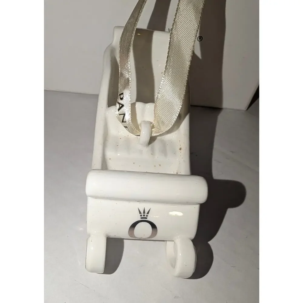 2014 Pandora Unforgettable Moments Holiday Sleigh Christmas Ornament w/box